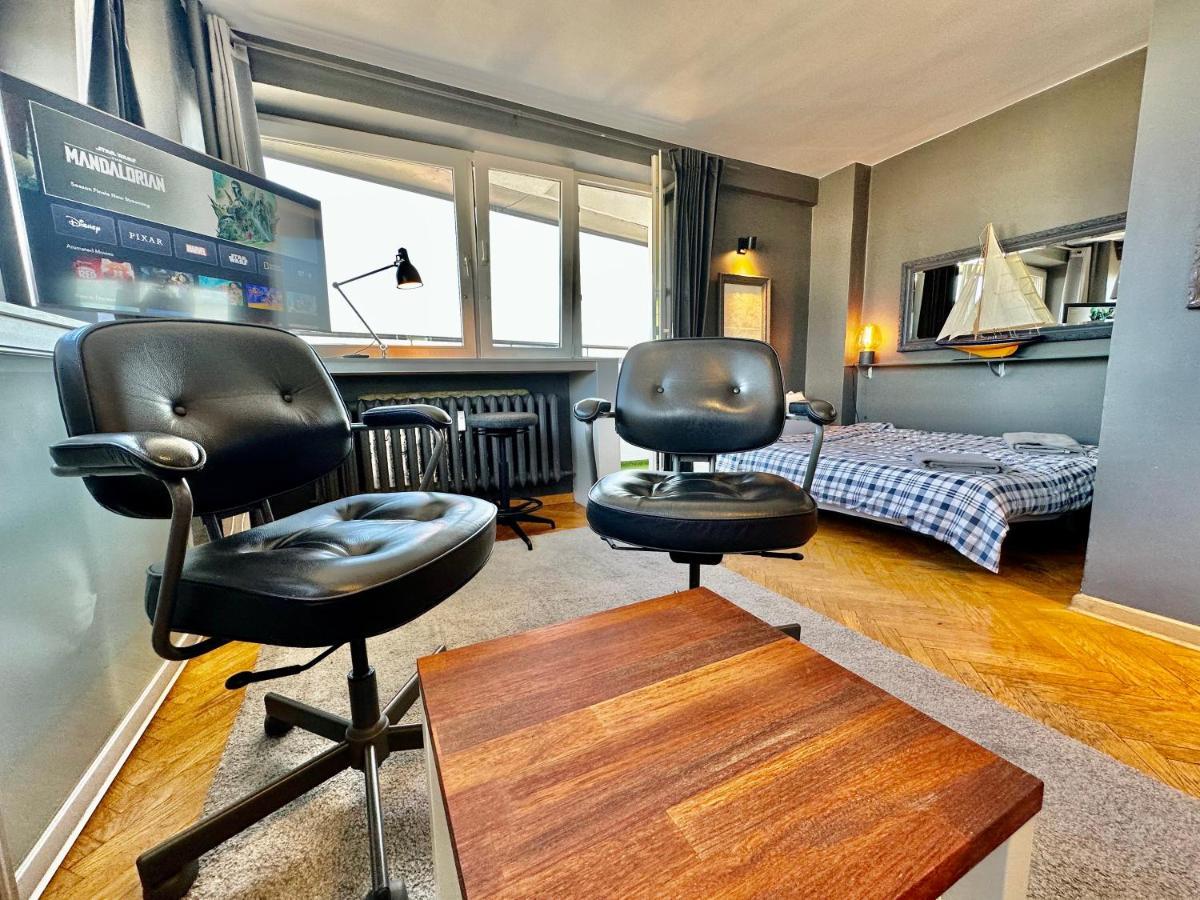 Super Apartament Grey Centrum 2X Metro Fast Wifi 300 Mbs Netflix Appletv Smarttv Spotify Panorama Miasta Varsóvia Exterior foto