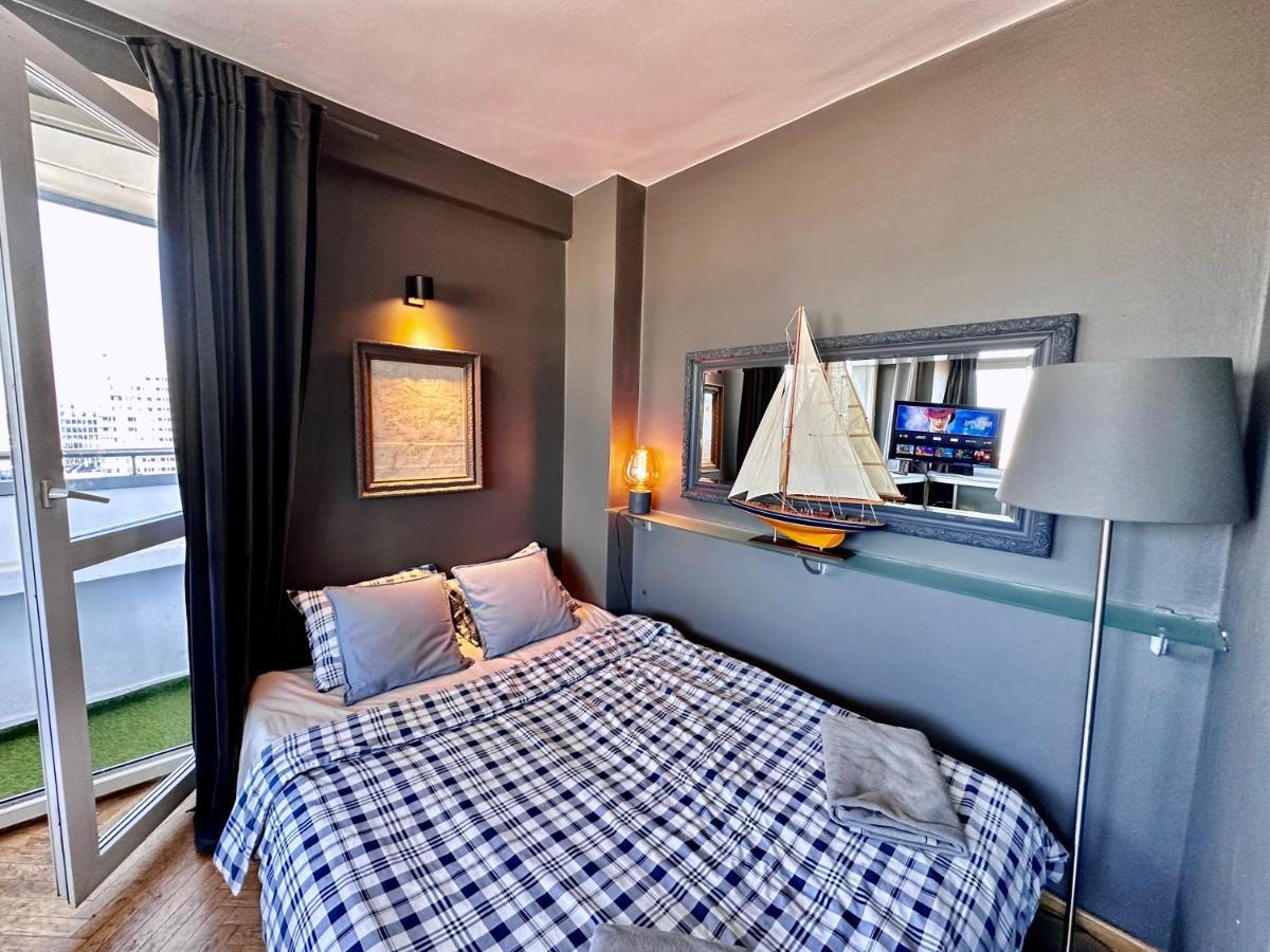Super Apartament Grey Centrum 2X Metro Fast Wifi 300 Mbs Netflix Appletv Smarttv Spotify Panorama Miasta Varsóvia Exterior foto